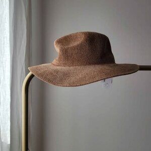NWT - Chenille Knit Fedora Wide Brim Women's Hat